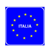 Sinjali në figurë tregon kufirin e një shteti, që bën pjesë në Bashkimin Evropian. 