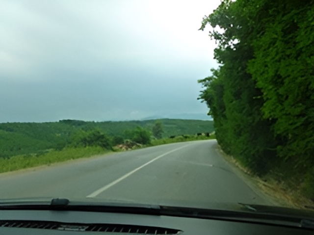 While driving, you encountered a situation like this in the photo, What should you consider?