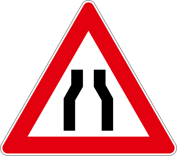 The traffic sign warns dead ends.