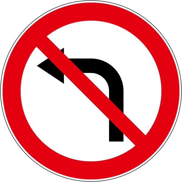 The traffic sign indicates the mandatory right turn.