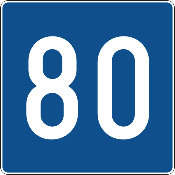 The traffic sign indicates the recommended speed.