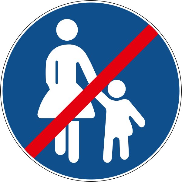 The traffic sign shows children on the road.