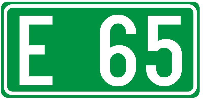 The traffic sign shows the number of the local road.