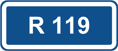 The traffic sign indicates the regional road.