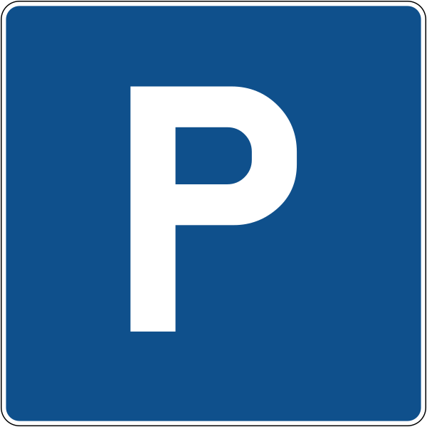 The traffic sign indicates the place where parking is prohibited.