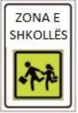 The traffic sign indicates the end of a school zone.