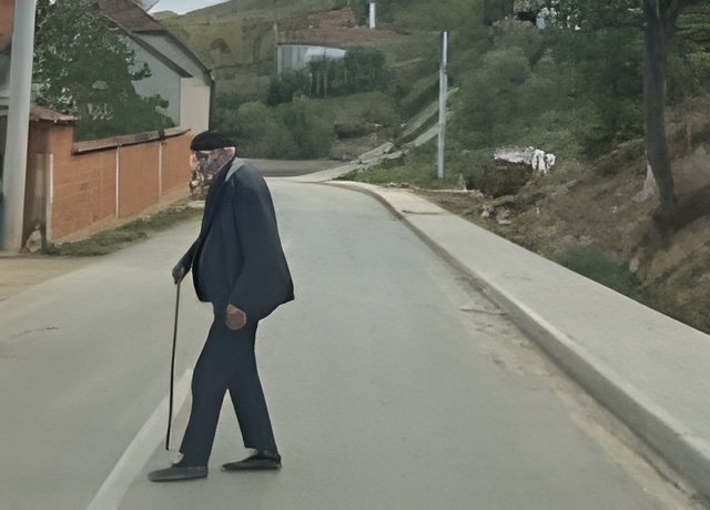 Elderly people are considered as dangerous participants in traffic because their movement is slow.