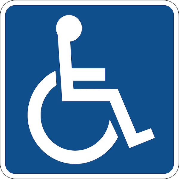 The vehicle driven by a disabled person must be marked with a corresponding sign.
