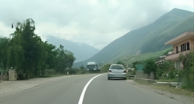 Stopping and parking in this situation is prohibited.