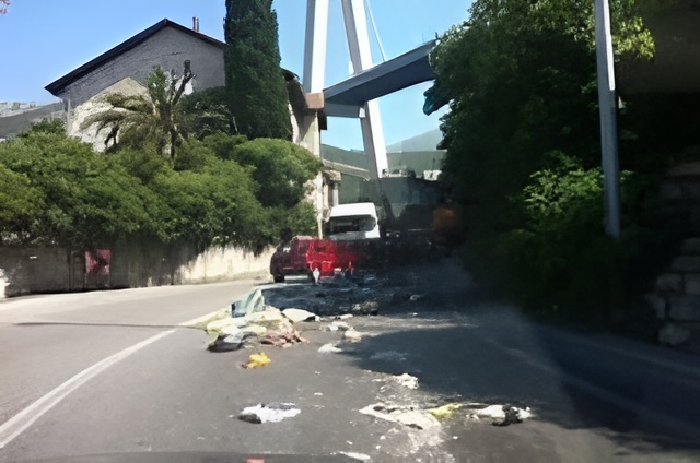 The driver is obliged to stop the car and drive them away from the road, the things that he encounters on the road.