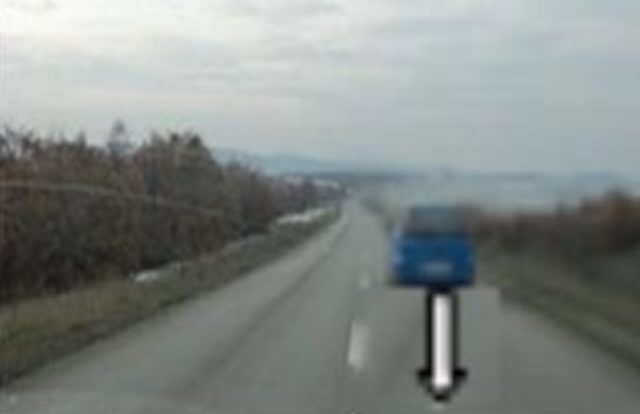 On the national road, it is not allowed to move backwards in any case.