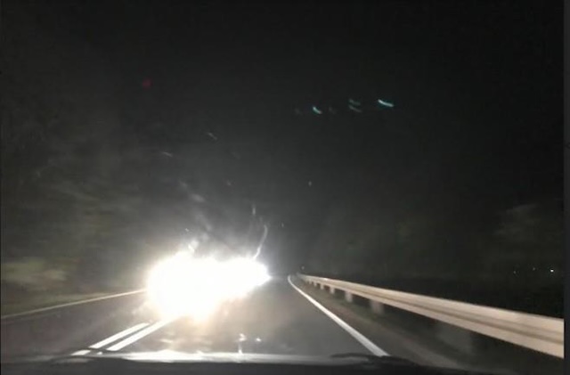 When driving at night, we use high beams to see the road better.