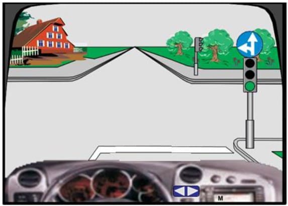 In this intersection, I am allowed to move right or left.