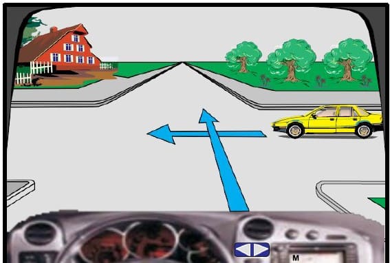 At this intersection I move second.