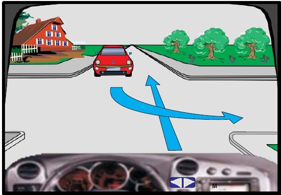At this intersection I moved first.