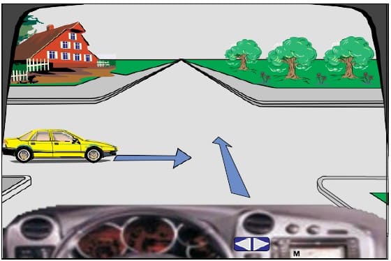 Në këtë situatë, do t’i jap përparësi kalimi automjetit të verdhë, pasi që e mbanë drejtimin e lëvizjës.
