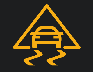 The control lamp signals (indicates) ESP - Electronic stability program.